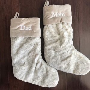 Mom and Dad stockings